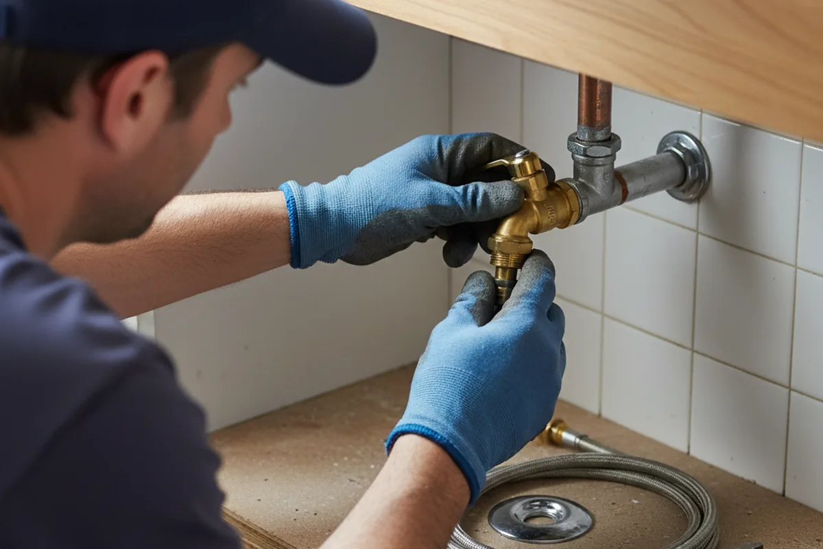 Shutoff valve and fitting work during Repiping in Kearny